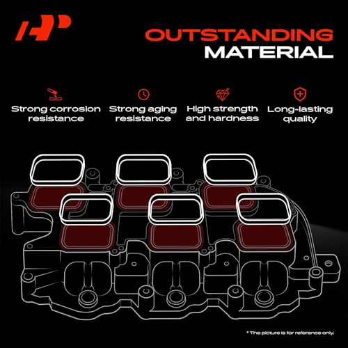 A-Premium Lower Engine Intake Manifold Gasket Seal Set Compatible with Nissan Vehicle - Versa 2012-2019, Versa Note 2014-2019, Micra 2015-2019, Only fit DOHC L4 1.6L