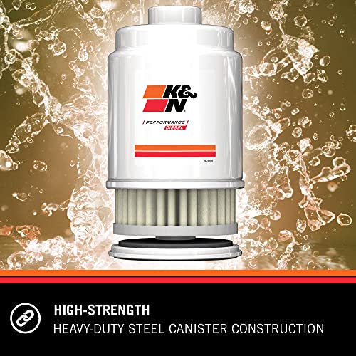 K&N Diesel Fuel Filter: Performance Fuel Filter, Premium Engine Protection, Compatible with 2001-2015 Chevrolet/GMC Truck 6.6L Duramax Diesel Engines, PF-3000