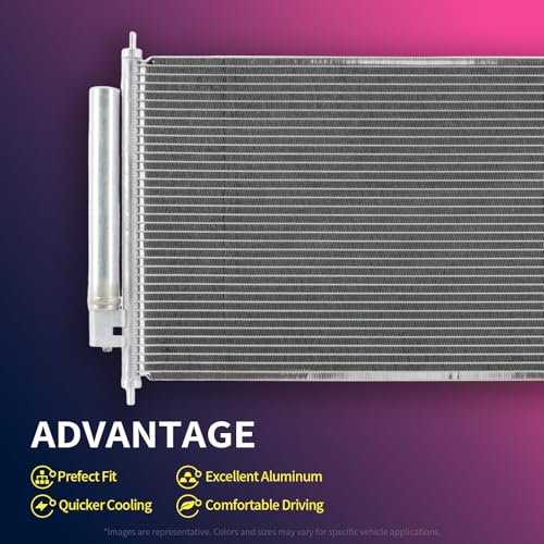 Readair 4953 A/C Condenser fitment for Cadillac Escalade ESV & for Chevrolet Silverado 1500/2500/3500, Suburban 1500/2500/3500, Tahoe & Hummer H1, H2