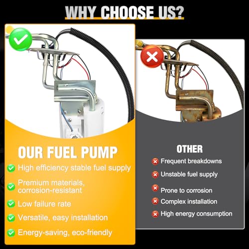Nilight Front Rear Fuel Pump Assembly SP2005H SP2007H Compatible with Ford F Super Duty F150 F250 F350 1992 1993 1994 1995 1996 1997 Automotive Replacement Electric Fuel Pumps Module Assembly