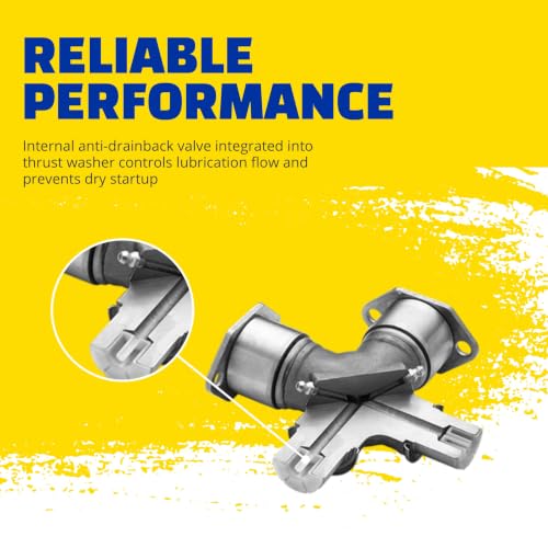 DRiV MOOG Premium Universal Joint - Greaseable U-Joint with Nitrile Rubber Grease Seals - Wear-Resistant Construction - Case-Hardened, Cold-Formed Auto Repair Joint
