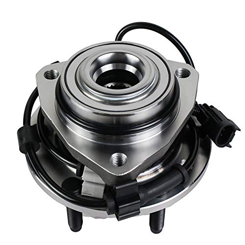 Autoround Front Wheel Hub and Bearing Assembly 513188 fit for Chevy Trailblazer SSR, GMC Envoy, Buick Rainier, Oldsmobile Bravada, Isuzu Ascender, Saab 9-7x 6 Lug w/ABS