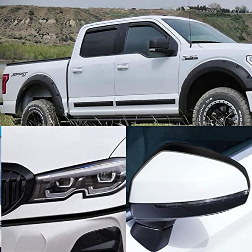 NANSH 16Ft Glossy Black Extra Thick Auto Molding Trim Universal Bumper Window Door Body Side Decorative Strip Scratch-Proof (Width: 3/4inch [20mm])