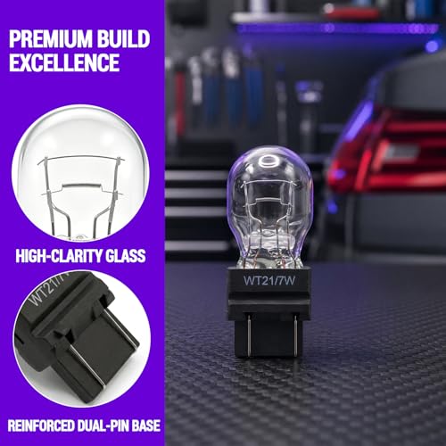 2 Pack OEM Halogen WT21/7W Bulb for Ford F150 Taillight Brake Light