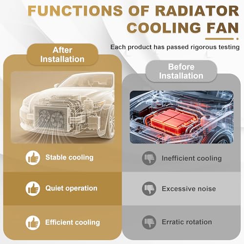 PartsFlow Radiator Cooling Fan Assembly For 2005-2013 Volkswagen Jetta, 2006-2009 Rabbit, 2010-2013 Golf, 2012-2013 Beetle/Passat 620-843