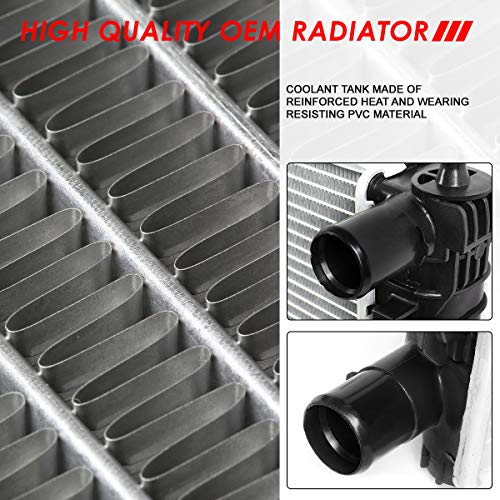 Auto Dynasty Radiator Compatible with 2008-2015 Chevy Captiva Sport/Saturn Vue 2.4L/3.5L AT, DPI 13057 Factory Style 1-Row Cooling Radiator, Aluminum Core