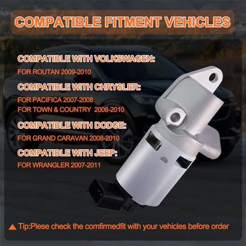 STZJAYE EGR Valve Replacement EGV1149 Compatible with Dodge Grand Caravan 2008-2010,for Volkswagen Routan 2009-2010,for Jeep Wrangler 2007-2011,Automotive Exhaust Gas Recirculation Valve Replacement