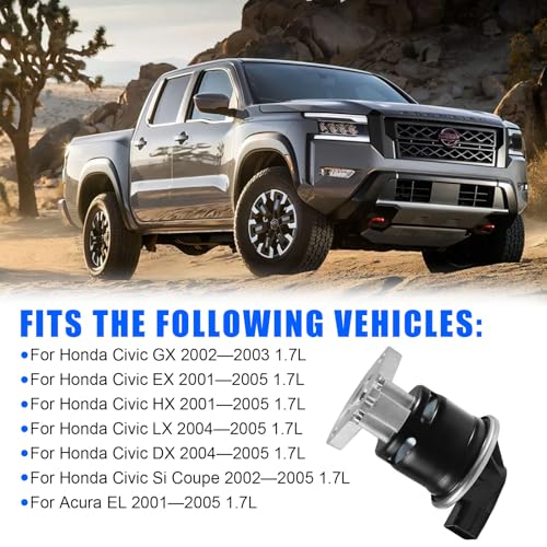 EGV576 EGR Valve (1.7L L4 Engine) For Acura EL 2001-2005, Honda Civic DX EX GX HX LX 2001-2005, For Si Coupe 2002-2005, OE: 18011PLMA00 18011PLMA01