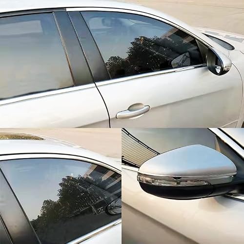 32Ft Automotive Car Exterior and Interior Molding Trim Universal Bumper Window Door Body Side and Household Furniture Surfaces Decorative Strip Scratch-Proof (1-3/16 inch (30mm), Chrome Silver)