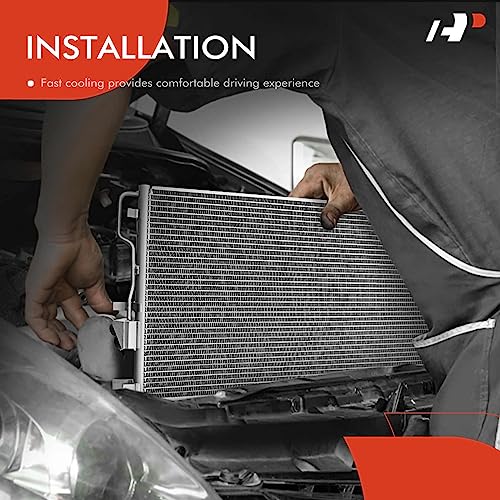 A-Premium Air Conditioning A/C Condenser Compatible with Chevrolet Venture 2001-2005, Uplander & Buick Rendezvous, Terraza & Oldsmobile Silhouette & Pontiac Aztek, Montana & Saturn Relay