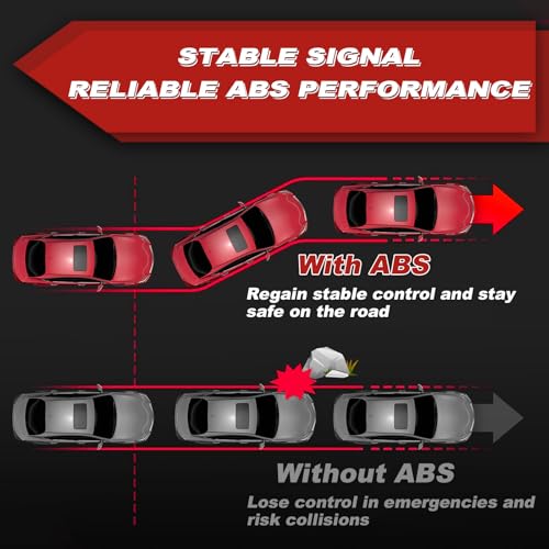 ABS Wheel Speed Sensor 4Pcs: Front Rear Left & Right Compatible with Ford 2010-14 F150 V6 3.5L 3.7L V8 4.6L 5.0L 6.2L, 2011-14 Expedition V8 5.4L, Lincoln 2011-14 Navigator V8 5.4L, See Fitment