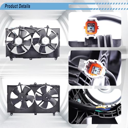Gjhch Radiator Cooling Fan Compatible with 2003-2007 350Z 03-07 G35
