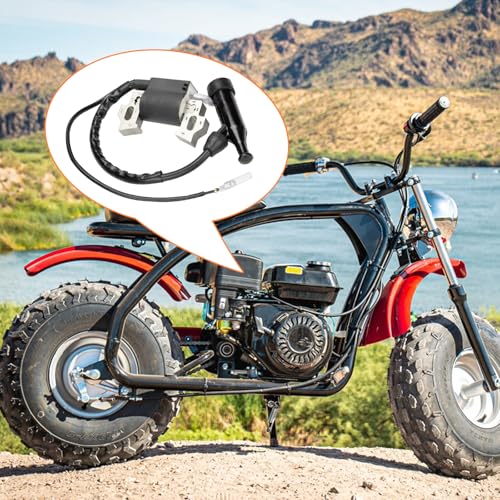 FVRITO Ignition Coil Spark Plug Kit Compatible with Predator 212cc 196cc Gx160 Gx200 Clone Engine Coleman CT200U CT200U-EX BT200X KT196 Baja MB165 MB200 Generator Mini Bike Go Kart Lawn Mower Parts