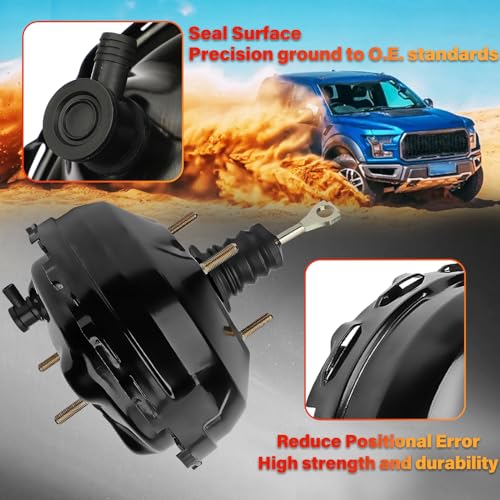 Fexhull 54-71061 Vacuum Power Brake Booster Fit for Chevy S10 GMC Jimmy Sonoma 1995-1997 for Hombre Bravada 1996-1997 S10 1995-1998 18029999, 8180299990