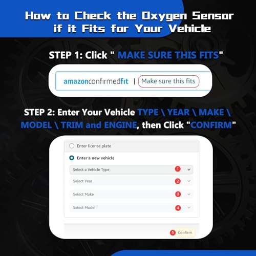 LHCMRL Oxygen O2 Sensors Upstream Downstream 234-5038 234-4490 Compatible with Ford 3.5L 3.7L 2011-2014 Mustang for F-150 Escape Explorer Flex for Lincoln MKS MKZ MKT Mariner Milan