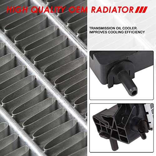 Auto Dynasty Radiator Compatible with 2013-2016 Dodge Dart 1.4L 2.0L 2.4L AT MT, DPI 13323 Factory Style 1-Row Cooling Radiator, Aluminum Core