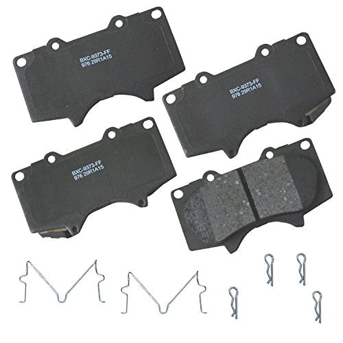 Bendix Premium SBC976 Ceramic Front Brake Pads for Select Models JAC Frison, Lexus GX460, GX470, Mitsubishi Montero, Toyota 4Runner, FJ Cruiser, Sequoia, Tacoma, Tundra
