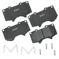 Bendix Premium SBC976 Ceramic Front Brake Pads for Select Models JAC Frison, Lexus GX460, GX470, Mitsubishi Montero, Toyota 4Runner, FJ Cruiser, Sequoia, Tacoma, Tundra
