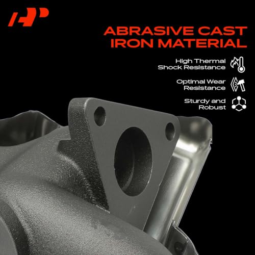 A-Premium Left Side [V6 3.3L] Engine Exhaust Manifold Kit W/Gaskets & Nuts Fit for Nissan Frontier 1999-2004, Xterra 2000-2004