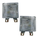 KYYET Pair Clear Lens Park/Signal Lights Compatible with 1983-1988 Chevy Blazer GMC Pickup Truck Driver and Passenger Side w/quad headlamps replaces 918045 918046