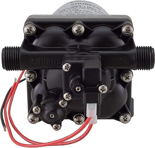 Shurflo 4008 101-A65 | 12V 3 Gallon RV replacement water pump | 3 Gallons per Minute | 55 psi | Lightweight | Suitable for RV, Marine & non-potable water application