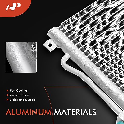 A-Premium Air Conditioning A/C Condenser Compatible with Jeep Grand Cherokee 1999-2003 4.0L 4.7L, Replace# 55115918AB