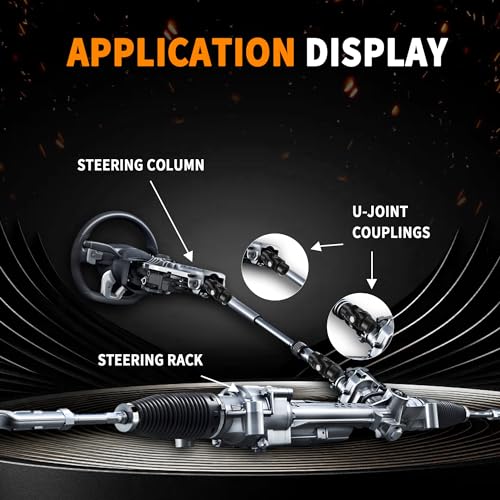 3/4-30 Spline X 3/4" DD Black Steering Universal Joint Single U Joint Shaft
