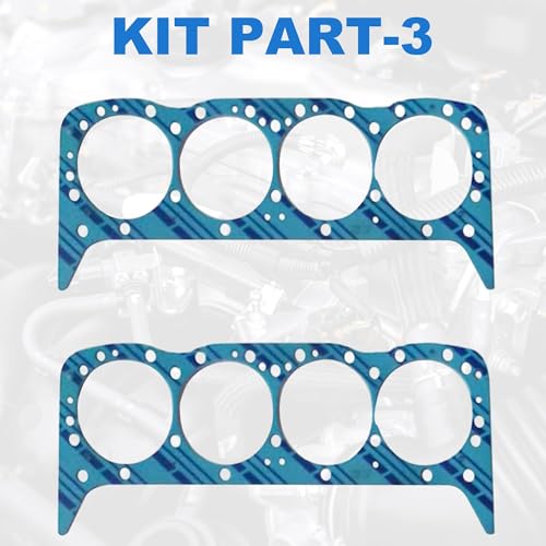 Tyrigion 260-1045 Full Engine Gasket Set, 1955-1980 SBC 283 302 307 327 350 V8 Gasket Kit for Chevy C10 C20 Caprice Impala for Buick Century Skylark for Olds