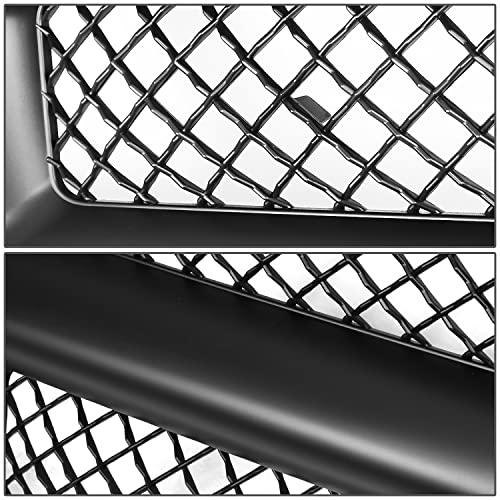 Auto Dynasty Front Bumper Grille Upper Lower Grill Guard Assembly Compatible with Chevy C/K 1500 2500 Suburban Blazer Tahoe 1994-2000, Black Meshed, ABS Plastic