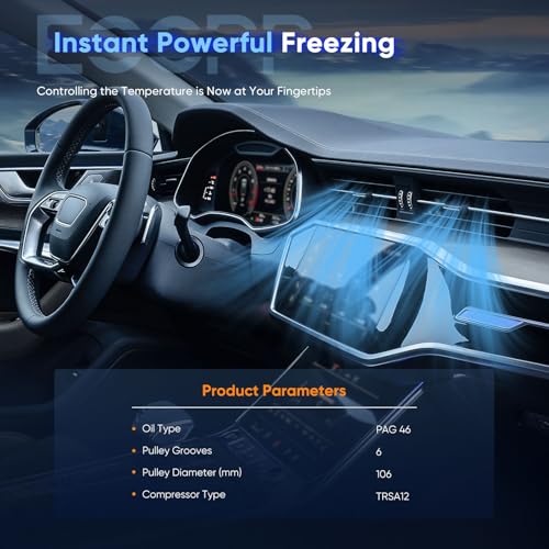 ECCPP AC Compressor for Chevrolet Trailblazer for GMC Envoy for Saab 9-7x for Oldsmobile Bravada 4.2L 2002-2009 AC Compressor for Car Strong Cooling