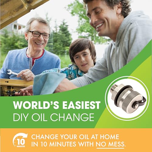ValvoMax Oil Drain Valve – Quick Twist Oil Drain Plug for Mess-Free DIY Oil Changes – No Tools Required – M12-1.75 Thread Size – Veteran-Owned American Brand