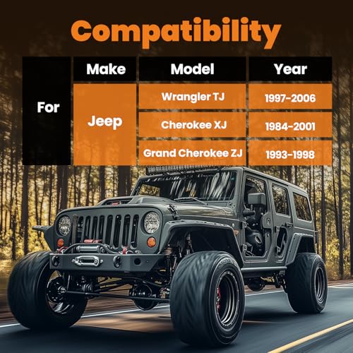 maXpeedingrods Adjustable 0-8" Lift Front Control Arms for Jeep Wrangler TJ Cherokee XJ ZJ, Upper and Lower w/wear-resistant Poly Bushing