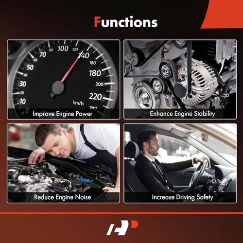 A-Premium 96.2 Inch Engine Serpentine Drive Belt Compatible with Nissan Titan 2017-2023, Armada 2017-2023, NV2500 NV3500 2012-2021, TITAN XD 2016-2023 & Infiniti QX80 2014-2024, QX56 2011-2013