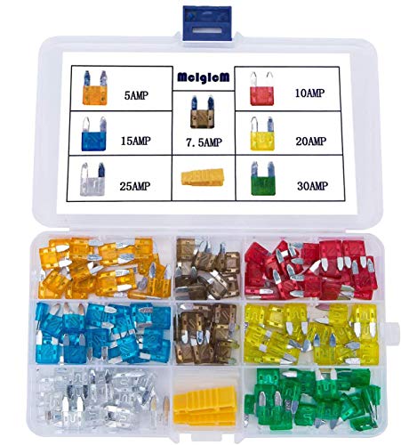 MCIGICM Car Mini Blade ATM Fuse Assortment, 140 Pcs