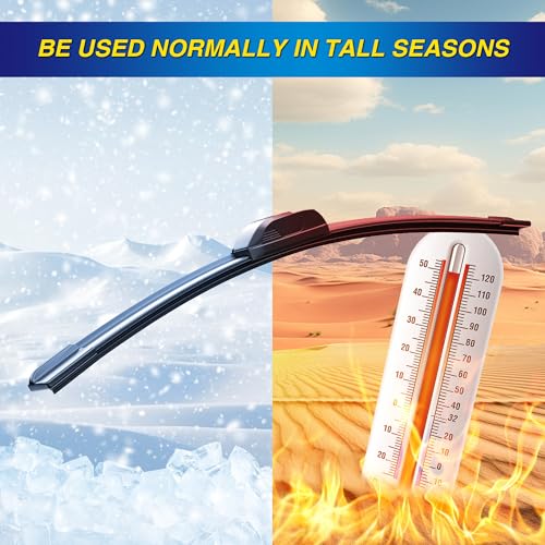 5 PLUS® Silicone Windshield Wipers Replacement for 2013-2021 BUICK Encore,2015-2021 CHEVY Trax Wiper Blades(Set of 3),Automotive Replacement Windshield Wiper Blades For My Car-26"/14"/10"