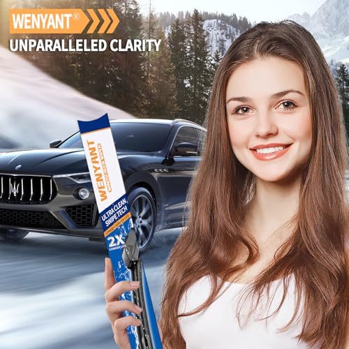 Wenyant 20"/20"/12" Windshield Wipers Compatible with Ford Escape 2008 2009 2010 2011 2012 Front and Rear Wiper Blades for My Car Original Equipment Automotive Replacement (Set of 3)