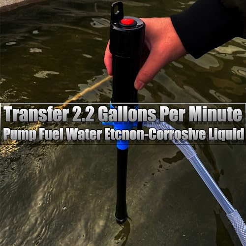 KJE Portable Battery Powered Operated Liquid Transfer Pump, 2.2 Gallons Per Minute, Multi-Function Electric Siphon Pump For Gasoline Diesel Water Fuel