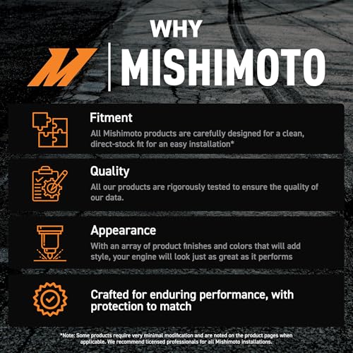 Mishimoto MMRAD-STI-08 Performance Aluminum Radiator, Compatible with Subaru Impreza WRX & STI, 2008-2019
