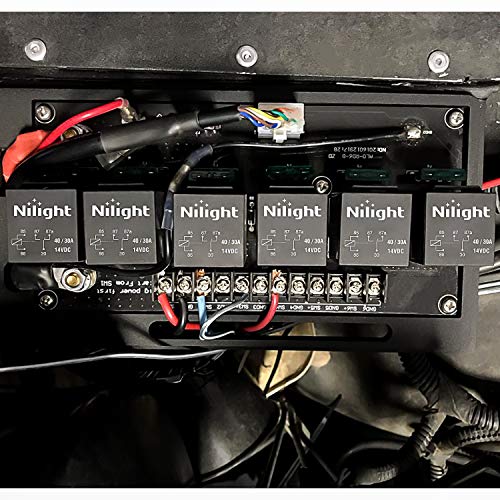 Nilight 10 Pack SPDT 5PIN Electrical Relays 12V 30/40 Amp 5-Pin Switch Relay for Automotive Car Truck Marine Boat