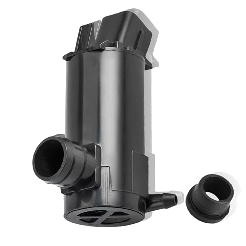 Windshield Washer Pump w/Grommet Compatible with Hyundai Accent Elantra Sonata Tiburon Replacement for Kia Cadenza Forte Optima Spectra Replaces 98510-26000, 9851-1C000, 98510-2G000, 98510-1C500