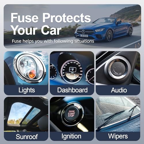 Car Fuses 168 Pcs, JOREST Assortment Kit, 114 Mini Blade Fuses Automotive + 54 Standard Auto Fuses + 1 Fuse Pullers – for Car/RV/Truck/Motorcycle/Boat (2Amp 3A 5A 7.5A 10A 15A 20A 25A 30A 35A 40A)