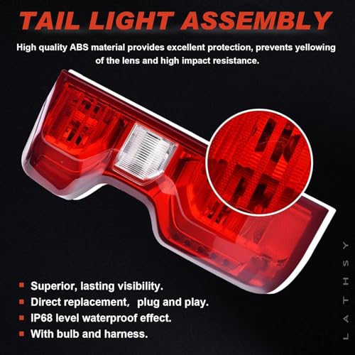 Tail Light Compatible With 2019-2024 Chevy Silverado 1500 Passenger Side