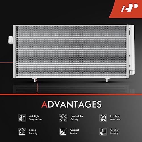 A-Premium Air Conditioning A/C Condenser Compatible with Subaru Forester 2009-2013, Impreza 2008-2016, XV Crosstrek 2013-2015, Replace# 73210SC000