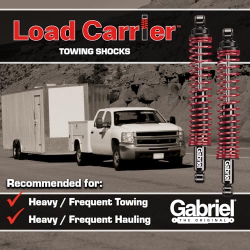 Gabriel 34036 Load Carrier Towing & Hauling Front Spring Shocks Fits Chevrolet C10, C20, C30, GMC C1500, K5 Blazer, Jimmy (Pair)