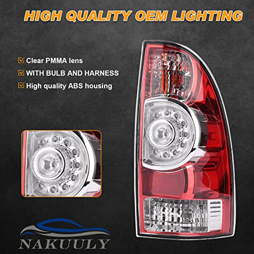 Nakuuly Tail Lights Compatible With 2005-2015 Tacoma Left and Right Side