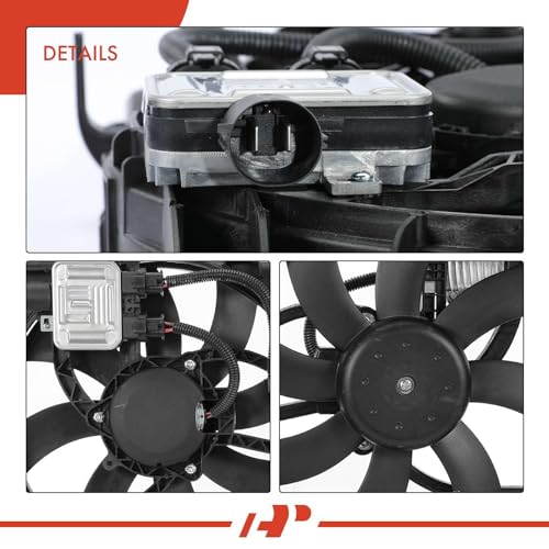 A-Premium Engine Radiator Cooling Fan Assembly Compatible with Select Ford & Lincoln Models - Edge 2007-2014, MKX 2007-2012 - Replace# 9T4Z8C607A