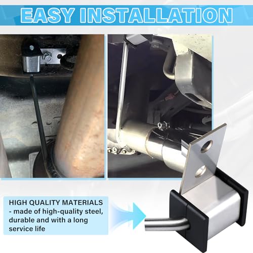 Universal Stainless Steel Exhaust Hanger Heavy-duty Exhaust Hanger Rod Exhaust Pipe Hanger Bracket Weld On - 3/8" Rod 11" Long(4 PCS)