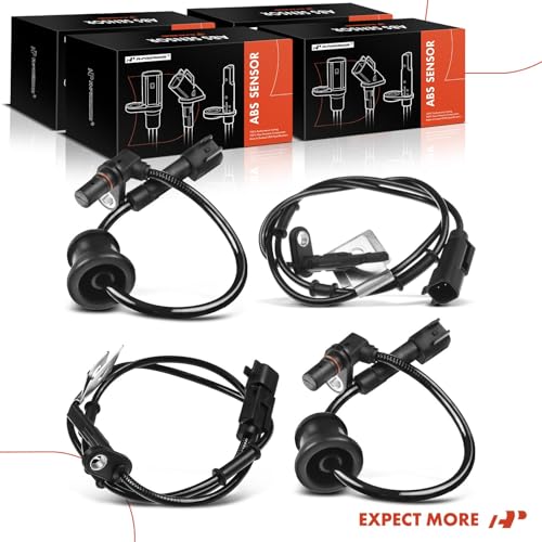 A-Premium Pack of 4 Front and Rear ABS Wheel Speed Sensor for Chevrolet Equinox & GMC Terrain 2010-2017 - Front and Rear Driver & Passenger Side