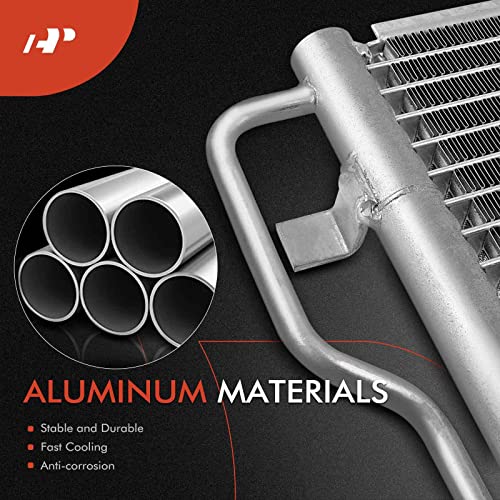 A-Premium Air Conditioning A/C Condenser Compatible with Cadillac Escalade ESV & Chevrolet Silverado 1500/2500/3500, Suburban 1500/2500/3500, Tahoe & Hummer H1, H2 & More, Replace# 20913751, 25967385