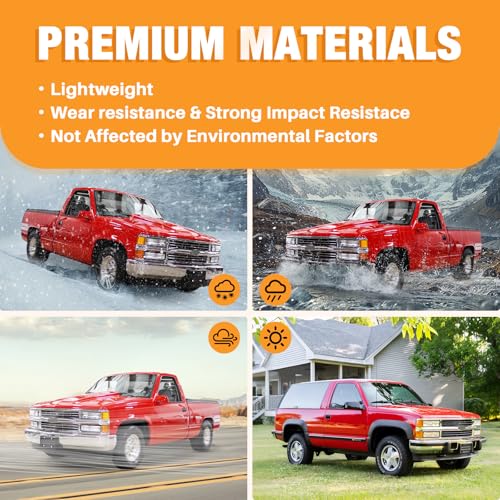 CarPartsDepot Front Grille Grill Chrome Shell with Insert Compatible With Chevrolet 1994-2000 C/K 1500 2500 3500 Tahoe Blazer For Models w/Dual Headlights